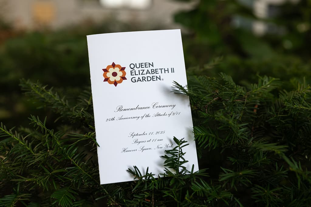 Guests gathered for the 2025 September 11th memorial ceremony