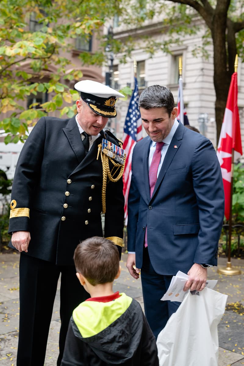 A wreath-laying during the 2025 Remembrance Day ceremony